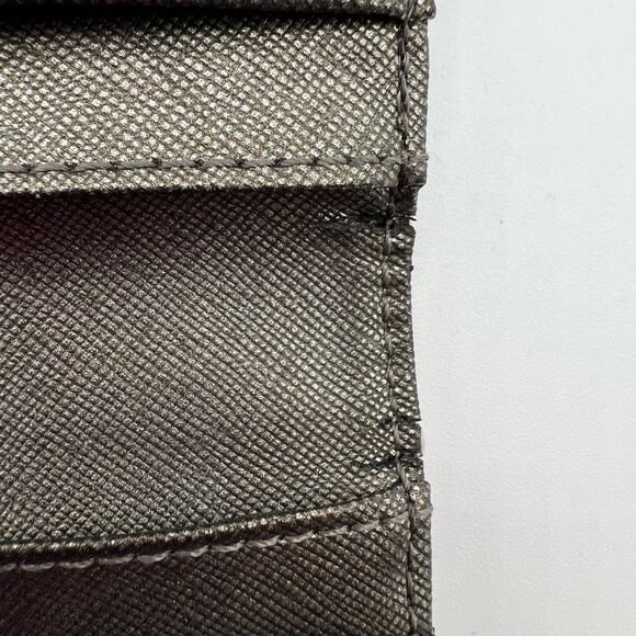 Rebecca Minkoff Bifold Long Compact Wallet PVC Pink Yellow Floral Print Snap - Picture 16 of 16